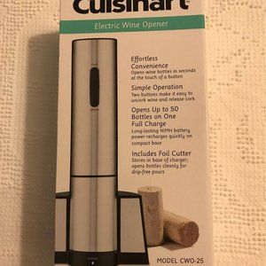 NIB Cuisinart Electric Wine Opener, CWO-25